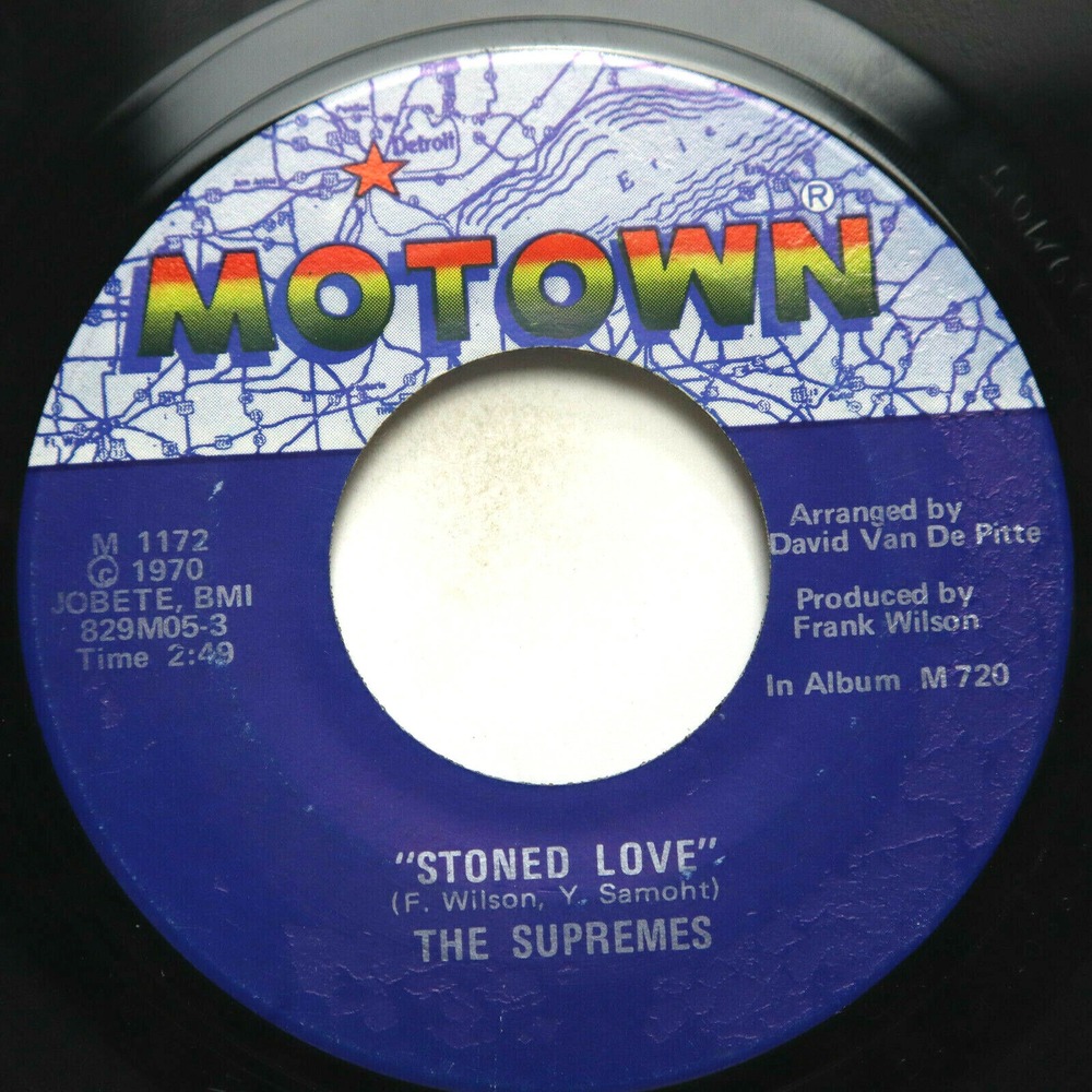 SUPREMES - STONED LOVE / SHINE ON ME - SOUL 45
